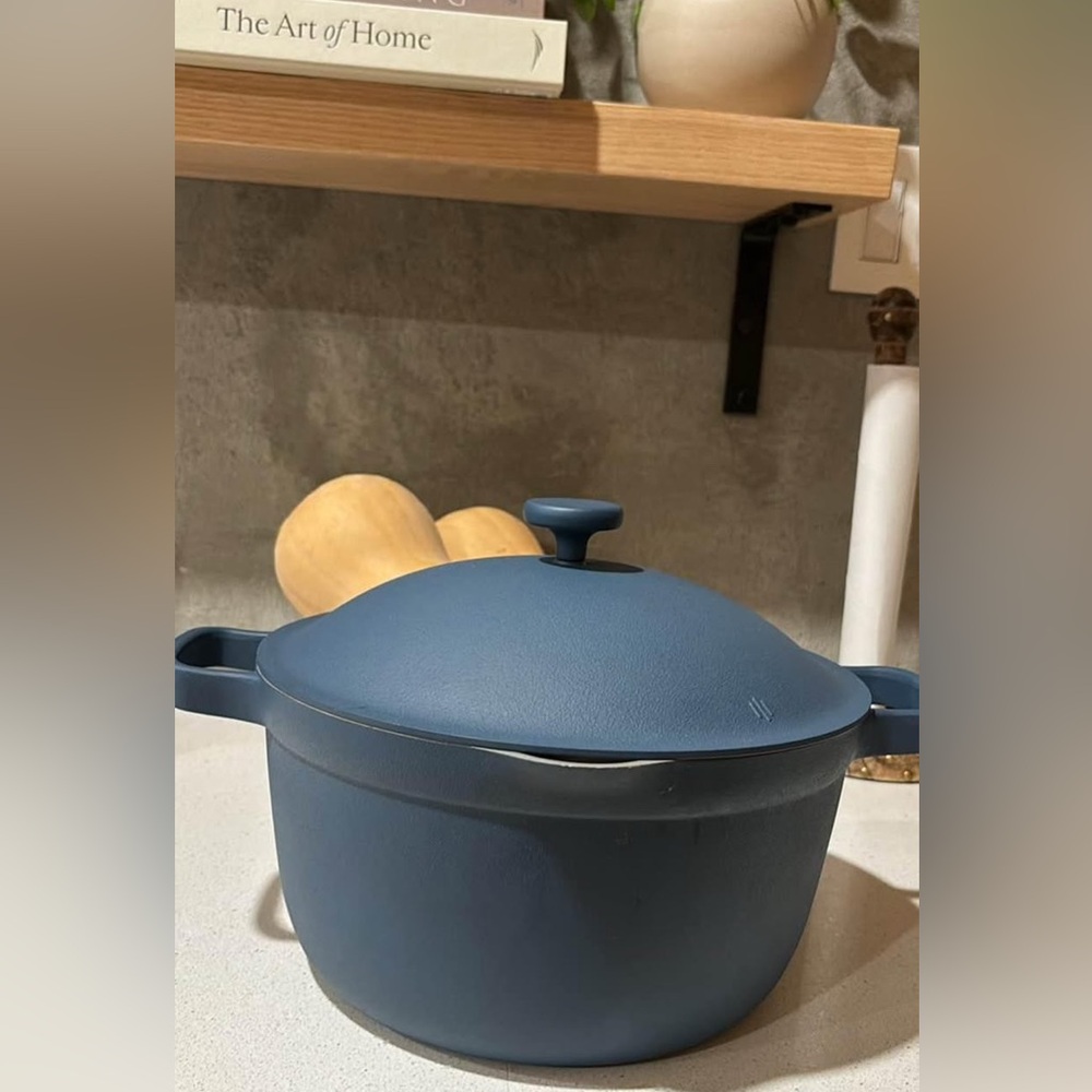 Blue Cast Iron Dutch Oven